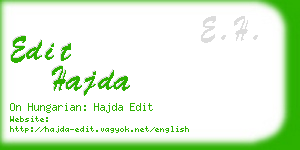 edit hajda business card